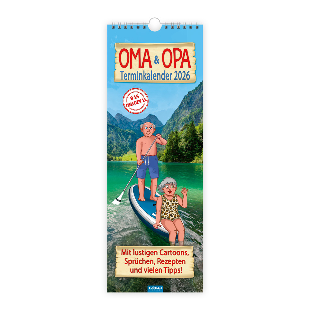 Trötsch Maxi-Streifenkalender Oma und Opa Terminkalender 2026 main product photo