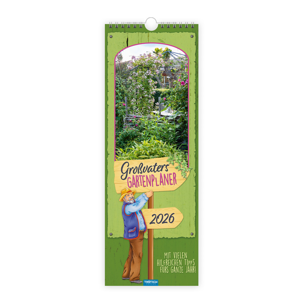 Trötsch Maxi-Streifenkalender Großvaters Gartenplaner 2026 main product photo