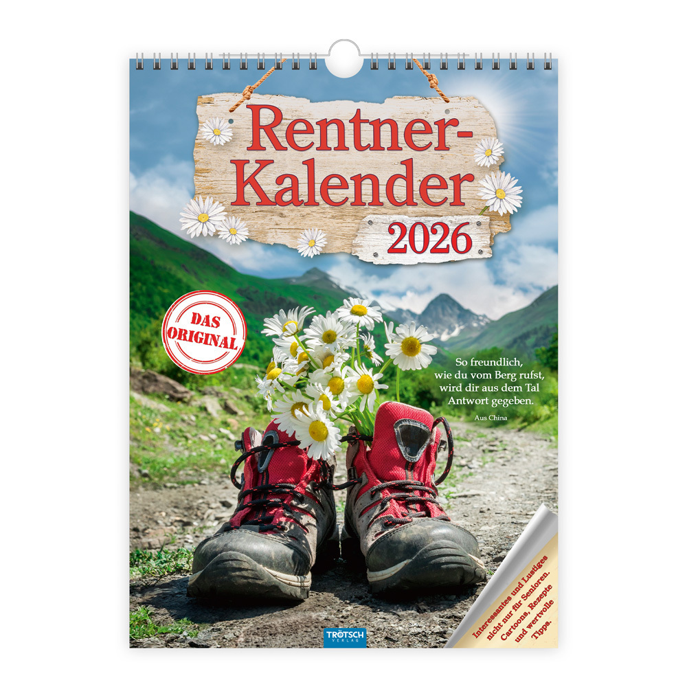 Trötsch Classickalender Rentnerkalender 2026 main product photo