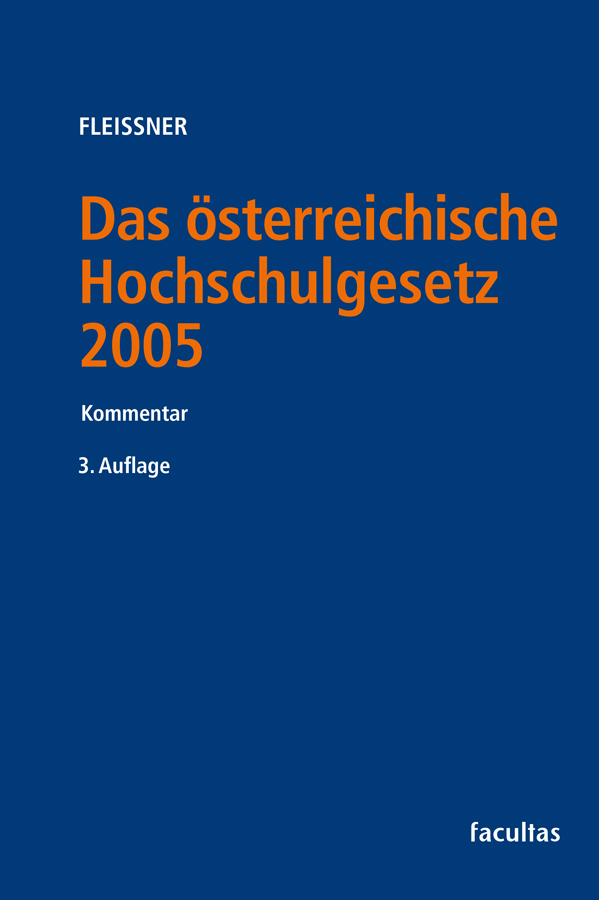 Das österreichische Hochschulgesetz 2005 main product photo
