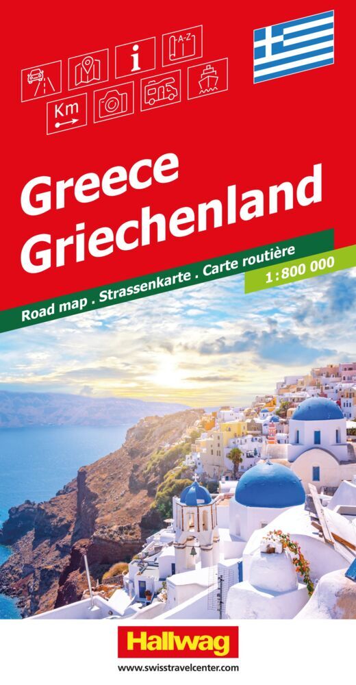 Hallwag Strassenkarte Griechenland 1:800.000 main product photo