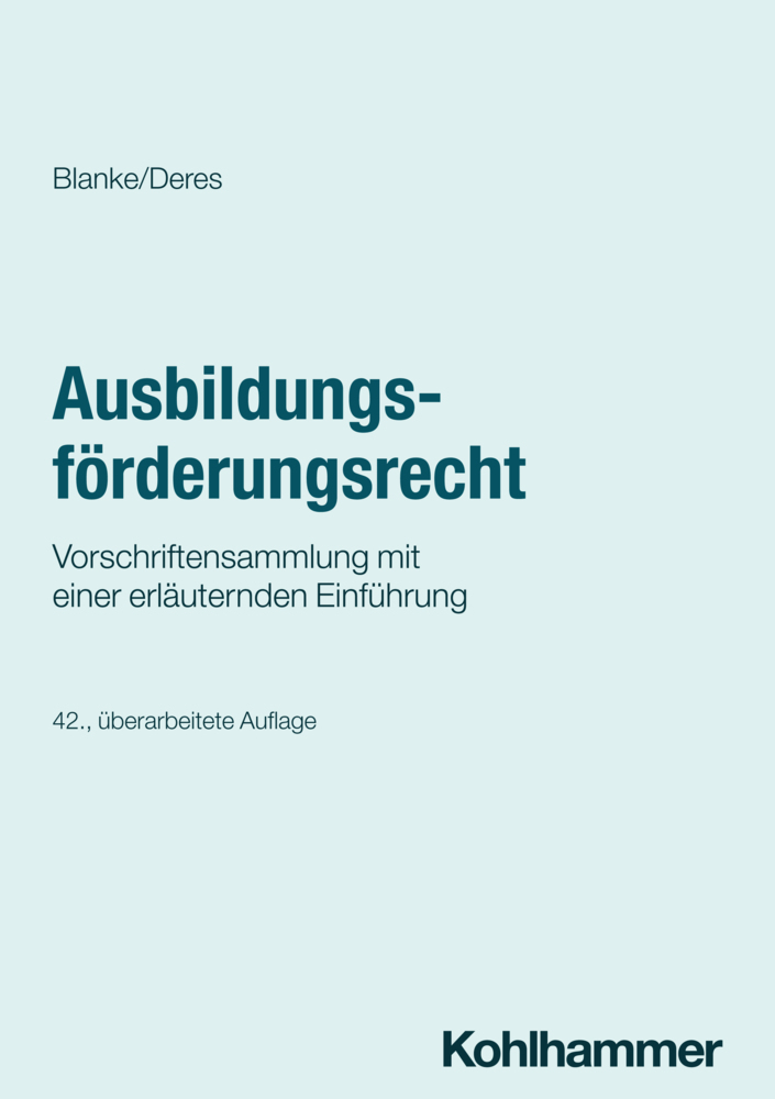 Ausbildungsförderungsrecht main product photo