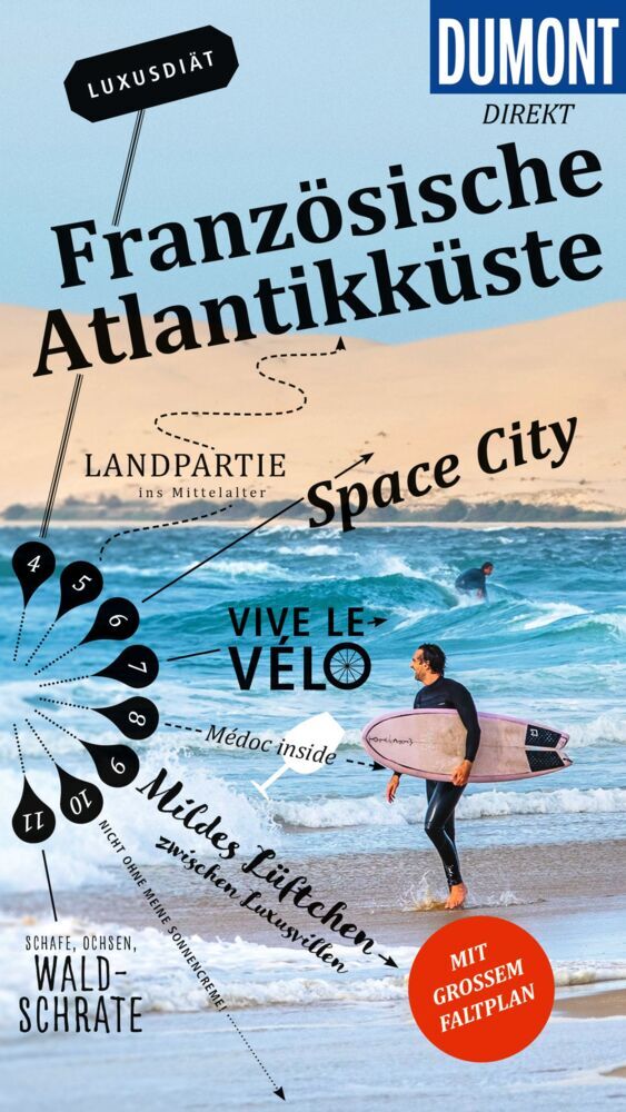 DUMONT direkt Reiseführer Französische Atlantikküste main product photo