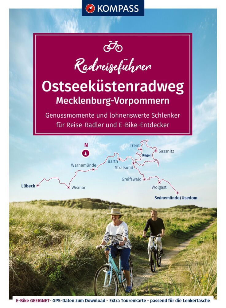 KOMPASS Radreiseführer Ostseeküstenradweg Mecklenburg-Vorpommern main product photo