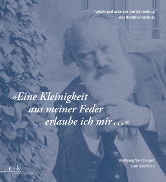 "Eine Kleinigkeit aus meiner Feder erlaube ich mir ..."