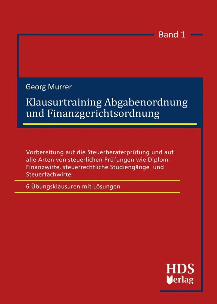 Klausurtraining Abgabenordnung und Finanzgerichtsordnung main product photo