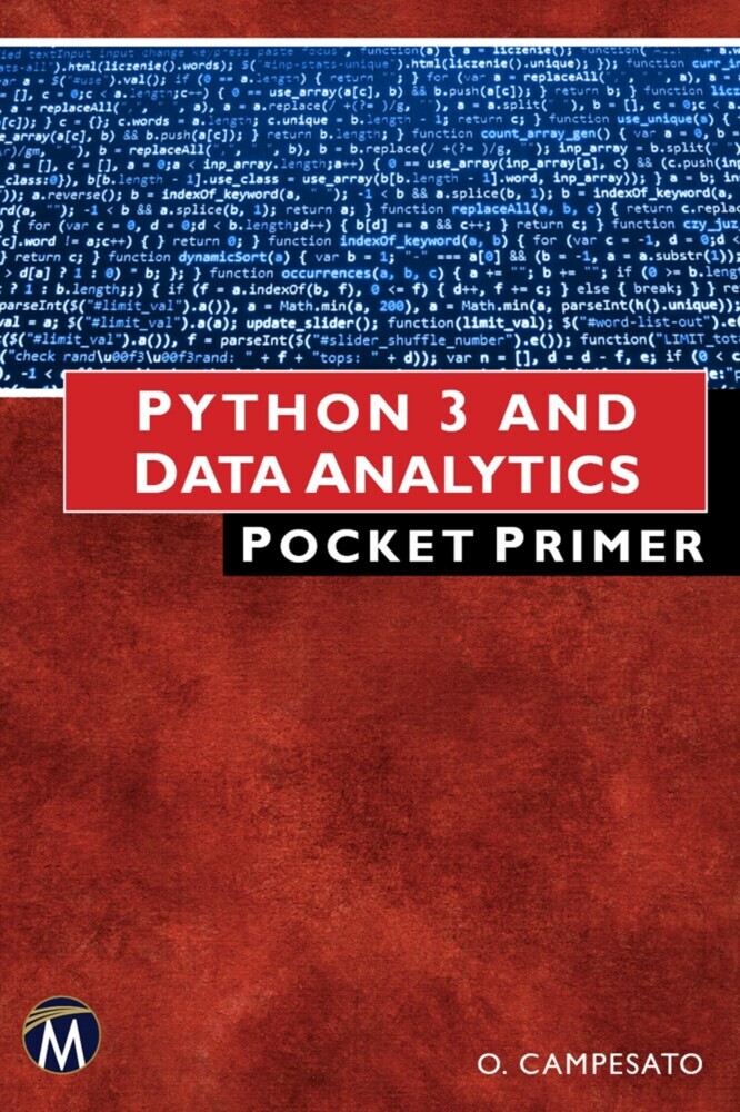 Python 3 and Data Analytics Pocket Primer main product photo