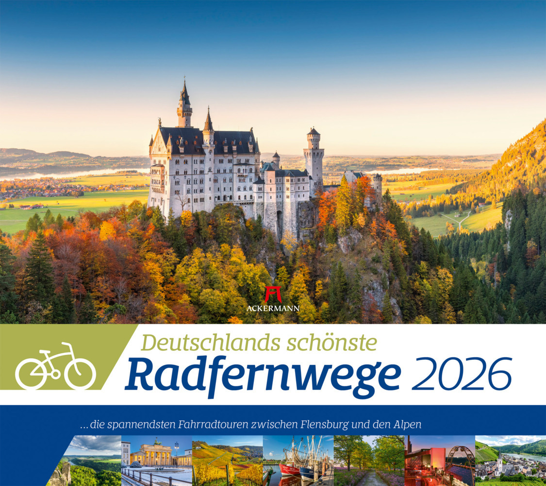 Deutschlands schönste Radfernwege Kalender 2026 main product photo