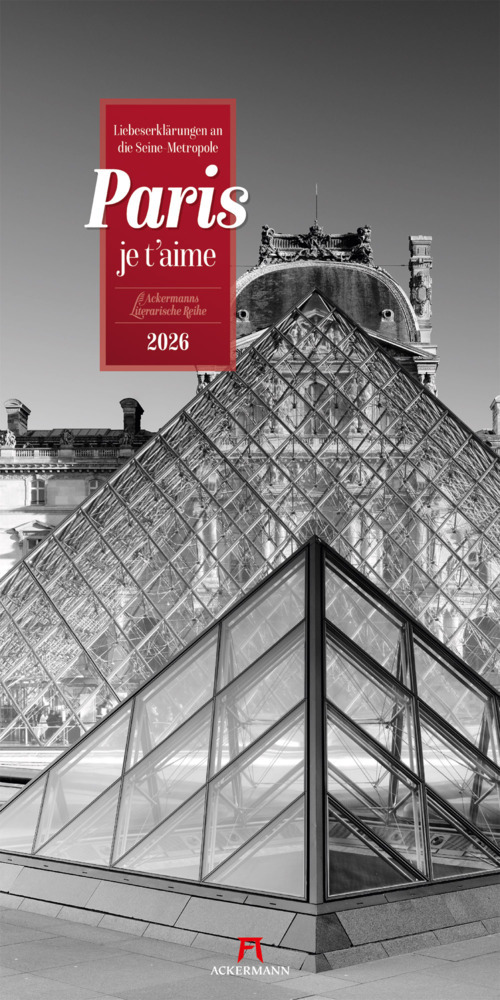 Paris, je t'aime Literatur-Kalender 2026 main product photo