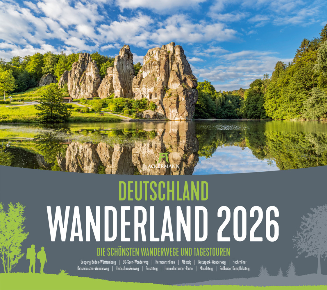 Deutschland Wanderland Kalender 2026 | Die schönsten Wanderwege main product photo