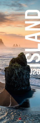 Island Vertikal Kalender 2026