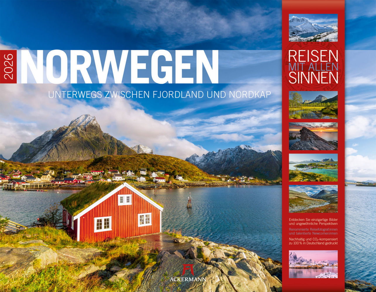 Norwegen Kalender 2026 | Unterwegs zwischen Fjordland und Nordkap main product photo