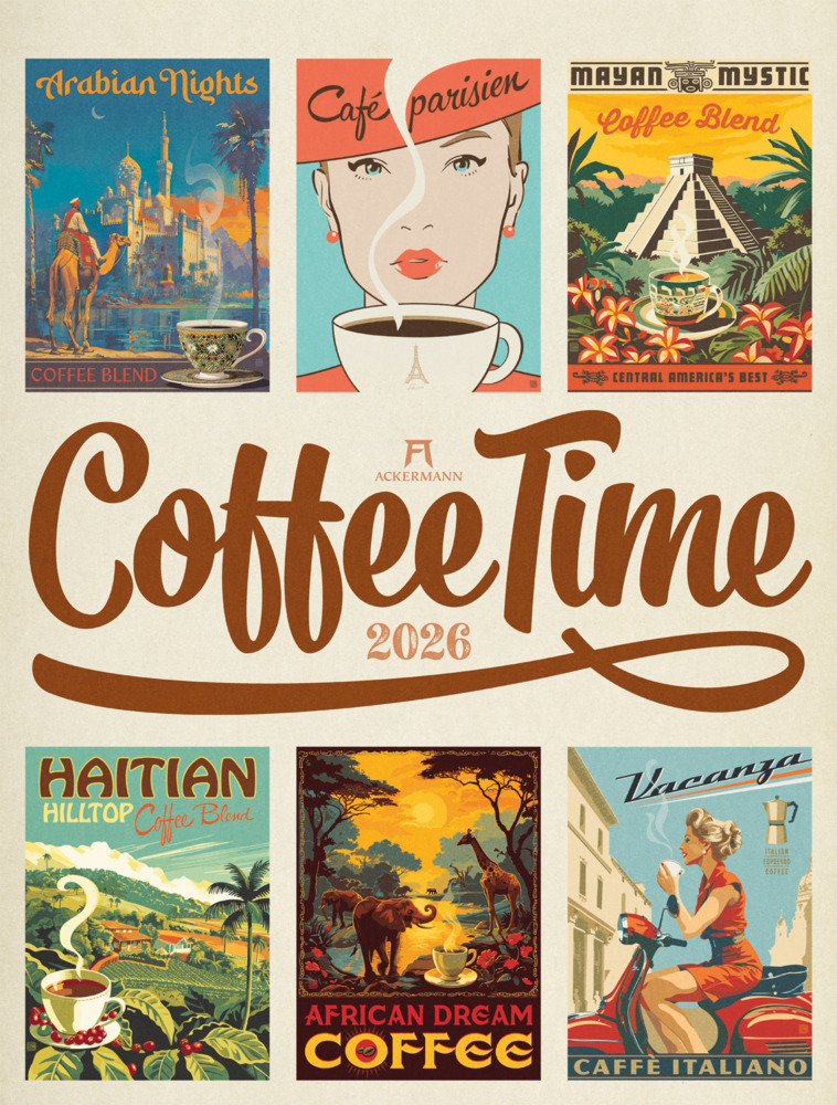 Coffee Time Kaffee-Plakate-Kalender 2026 main product photo