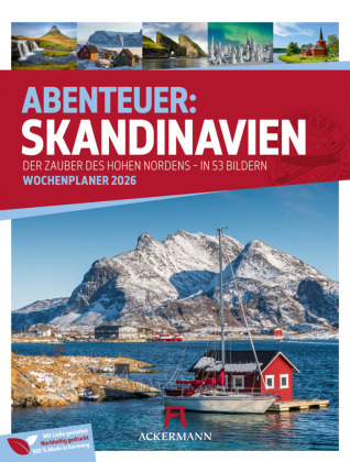 Skandinavien Wochenplaner Kalender 2026 | Der Zauber des hohen Nordens