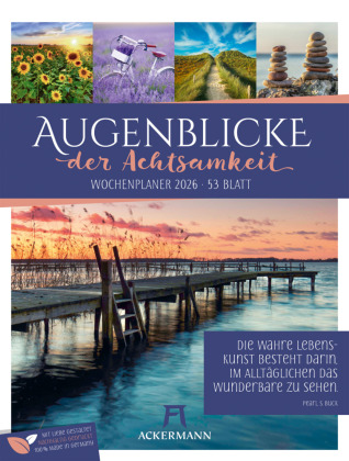 Augenblicke der Achtsamkeit Wochenplaner Kalender 2026
