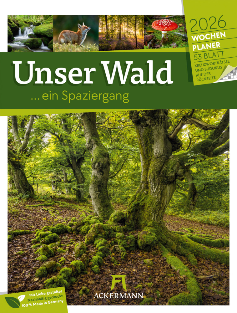 Unser Wald Wochenplaner Kalender 2026 main product photo