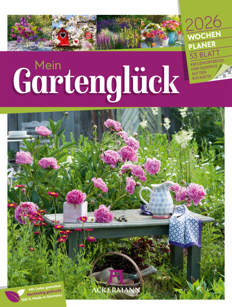 Gartenglück Wochenplaner Kalender 2026 main product photo