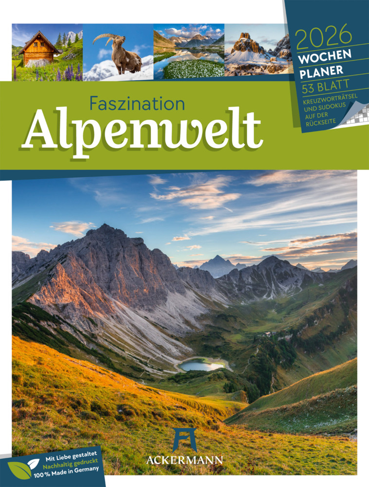 Faszination Alpenwelt Wochenplaner Kalender 2026 main product photo