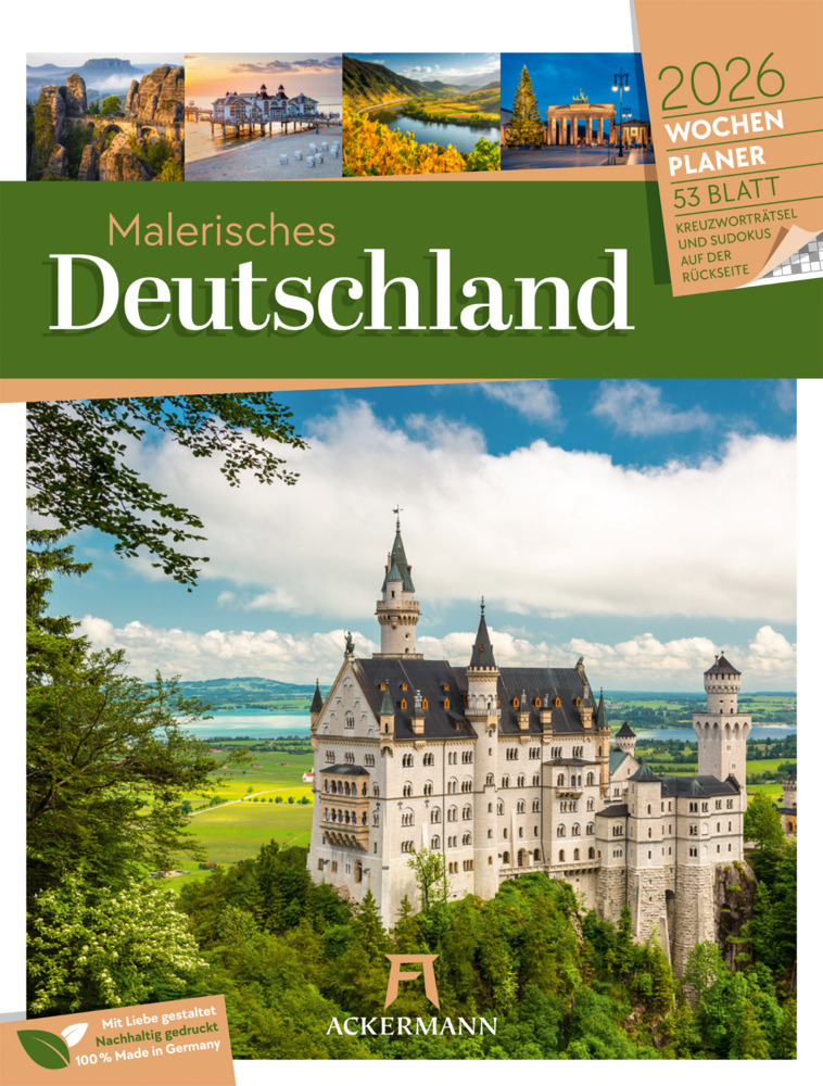 Malerisches Deutschland Wochenplaner Kalender 2026 main product photo