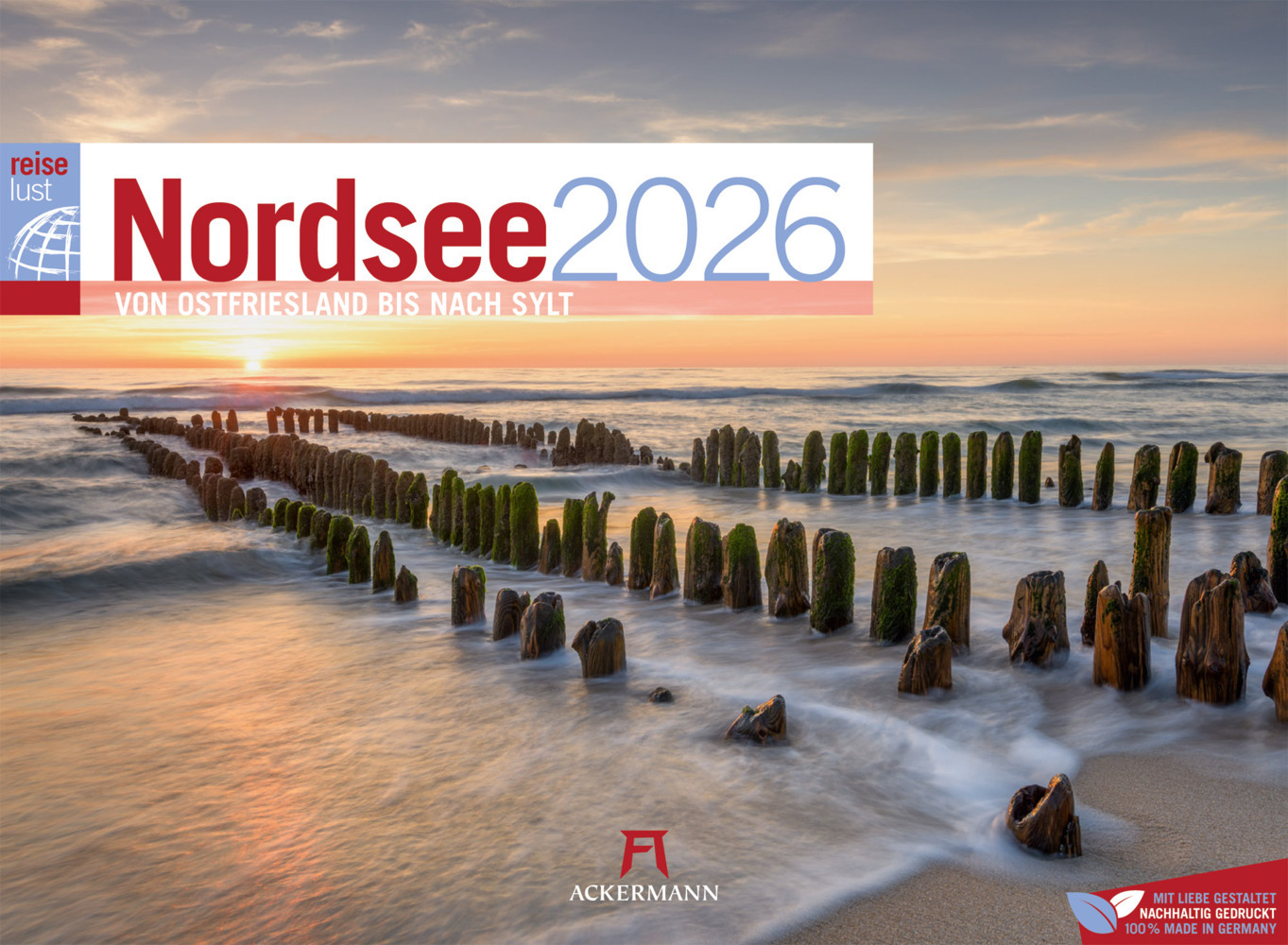 Nordsee ReiseLust Kalender 2026 | von Ostfriesland bis nach Sylt main product photo