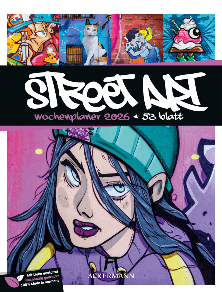 Street Art Wochenplaner Kalender 2026 main product photo