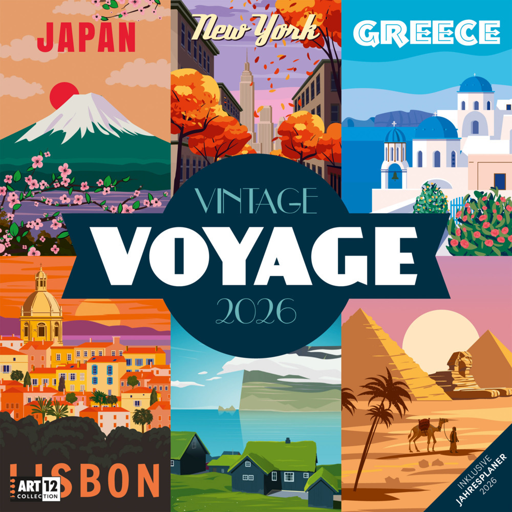Vintage Voyage Broschürenkalender 2026 - 30x30 - Art12 main product photo
