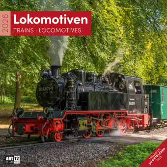Lokomotiven Broschürenkalender 2026 - 30x30 - Art12