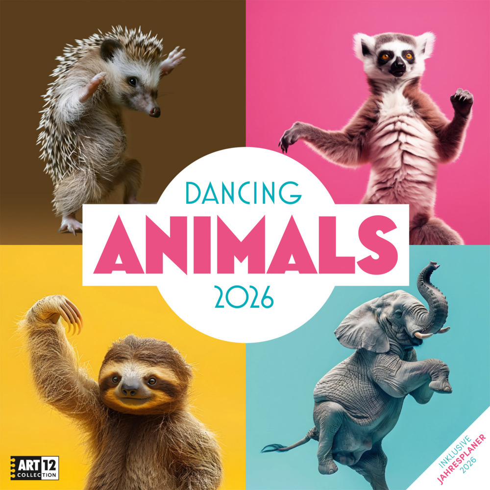 Dancing Animals Broschürenkalender 2026 - 30x30 - Art12 main product photo