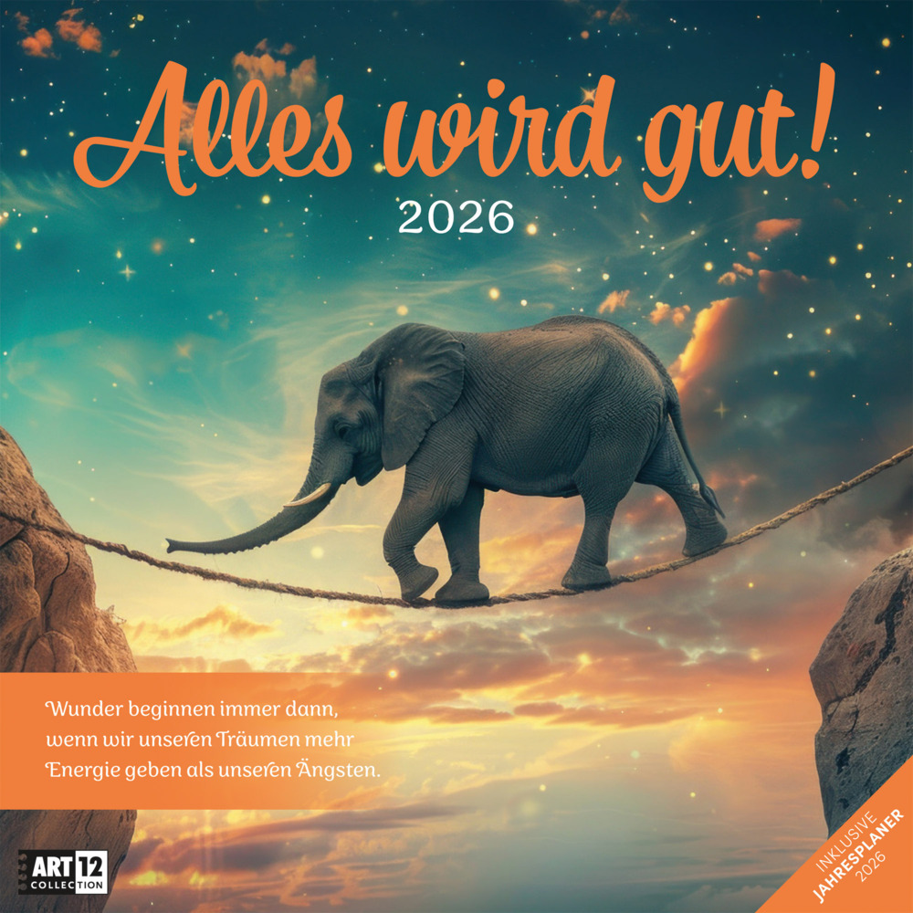 Alles wird gut Broschürenkalender 2026 - 30x30 - Art12 main product photo