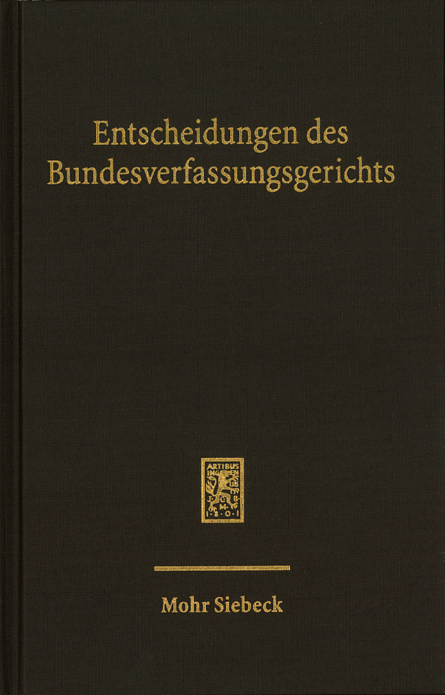 Entscheidungen des Bundesverfassungsgerichts (BVerfGE) main product photo