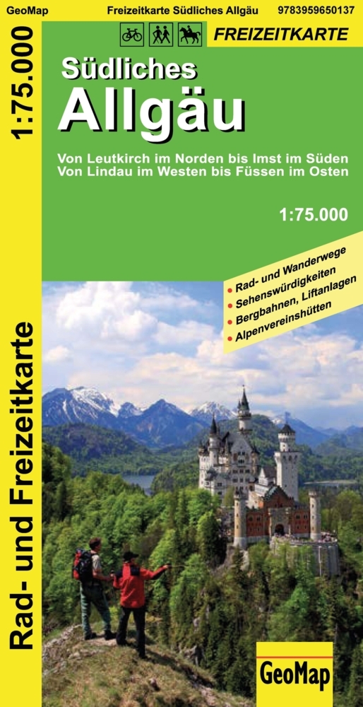 Südliches Allgäu - Rad- und Freizeitkarte main product photo