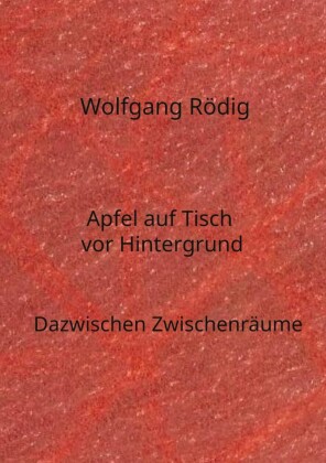 Apfel auf Tisch vor Hintergrund