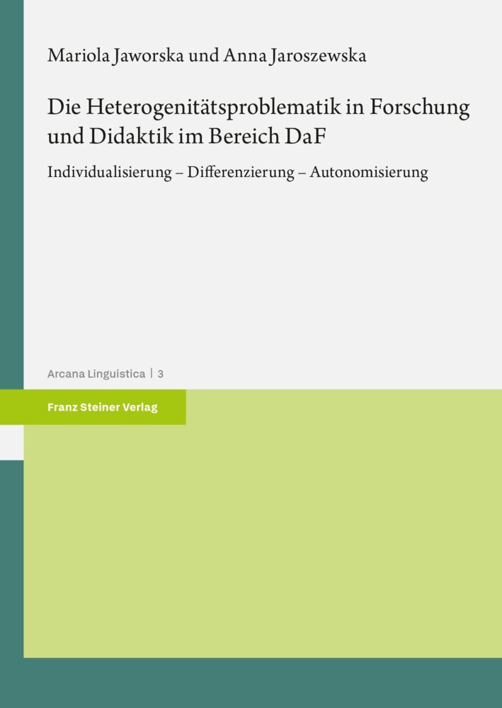 Die Heterogenitätsproblematik in Forschung und Didaktik im Bereich DaF main product photo