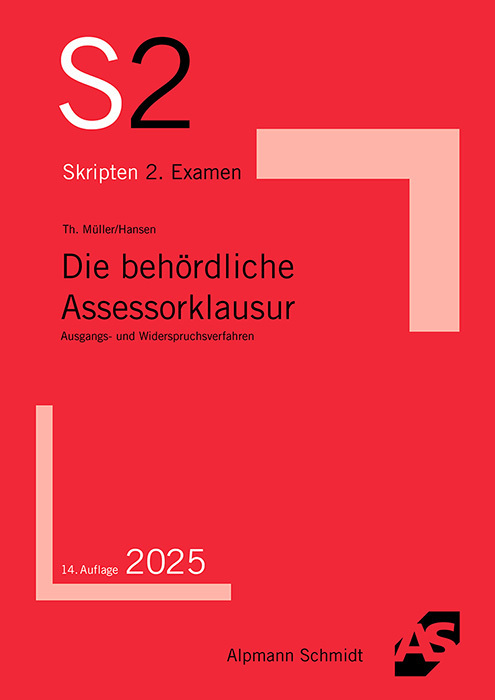 Die behördliche Assessorklausur main product photo