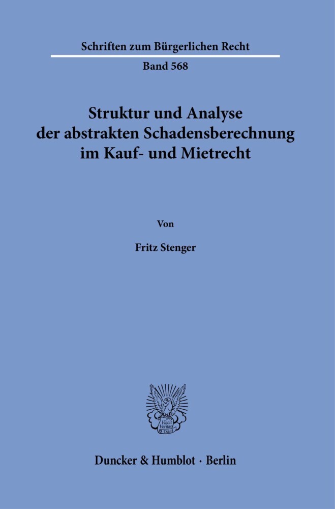 Struktur und Analyse der abstrakten Schadensberechnung im Kauf- und Mietrecht. main product photo