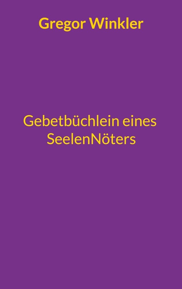 Gebetbüchlein eines Seelennöters main product photo