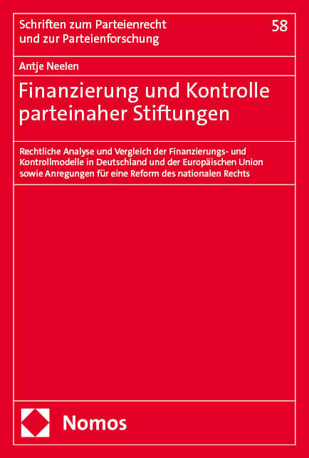 Finanzierung und Kontrolle parteinaher Stiftungen main product photo