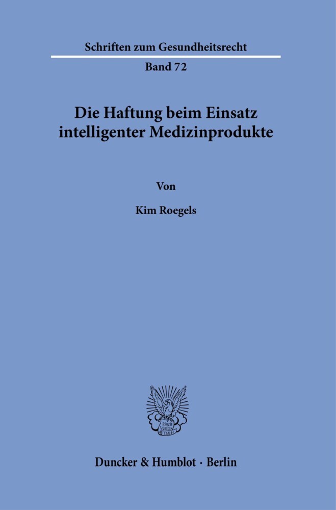 Die Haftung beim Einsatz intelligenter Medizinprodukte. main product photo