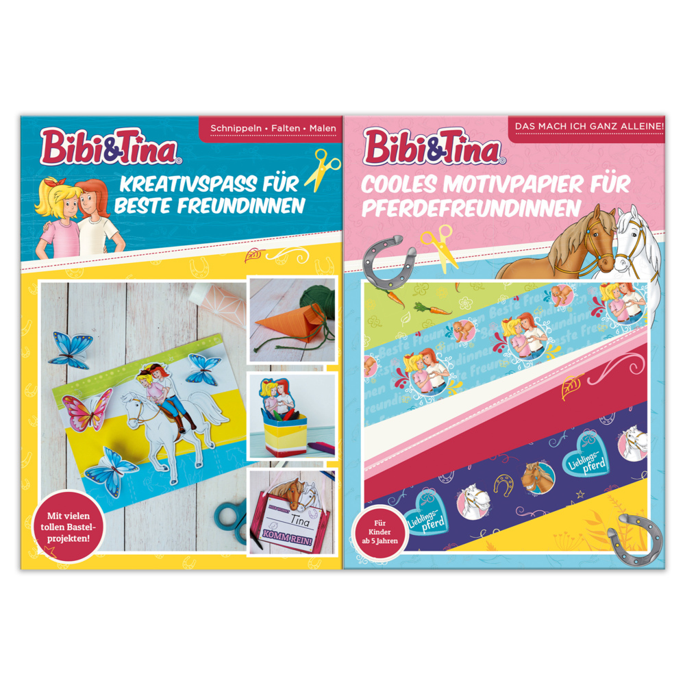 Bibi & Tina Schnippel-Set Kreativspaß Schnippeln Falten Kleben main product photo