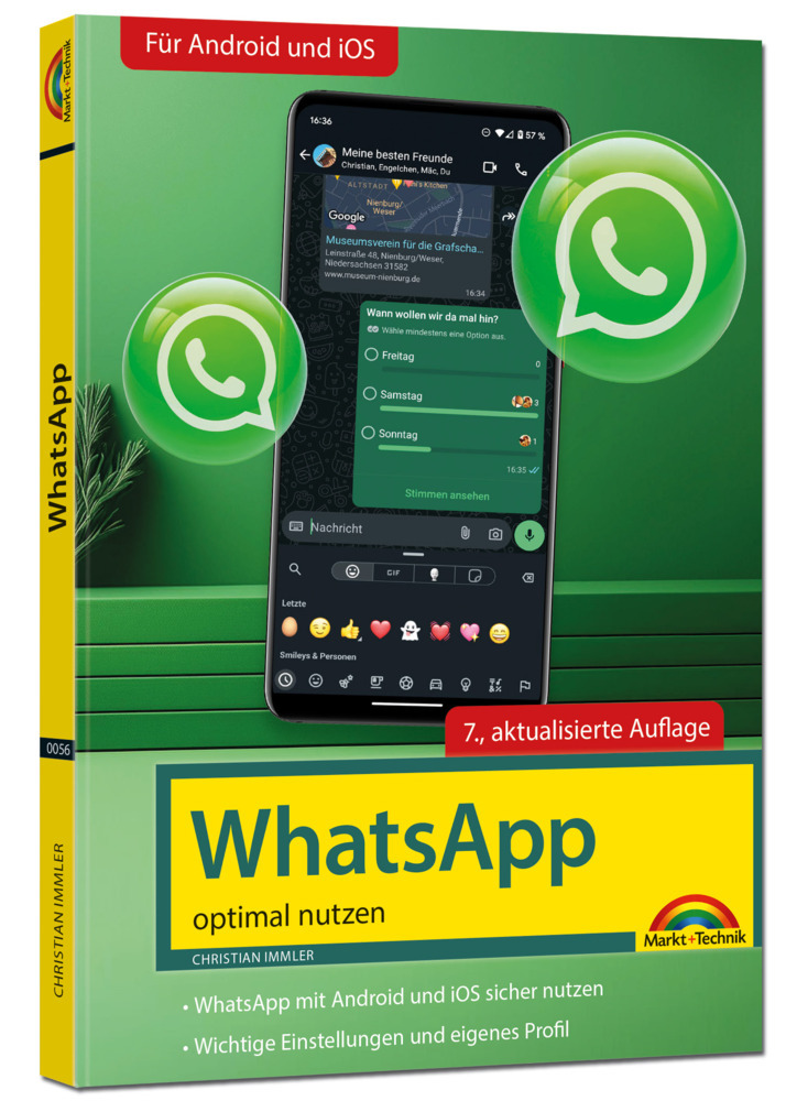WhatsApp - optimal nutzen - 7. Auflage - neueste Version 2025; auch alle neuen KI-Funktionen erklärt main product photo
