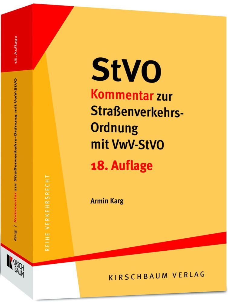 StVO-Kommentar zur Straßenverkehrs-Ordnung mit VwV-StVO main product photo