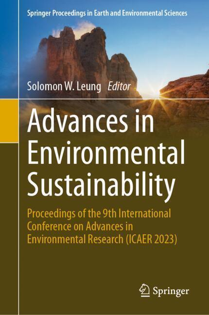 Advances in Environmental Sustainability main product photo