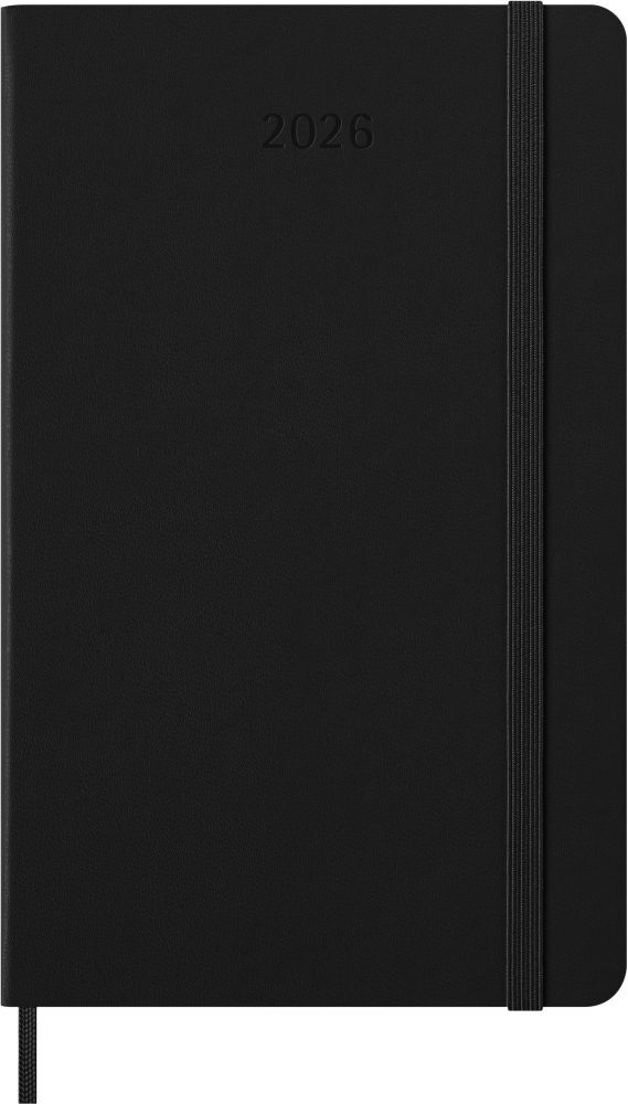 Moleskine 12 Monate Pro Wochen Notizkalender 2026, Pro Large/A5, 1 Wo = 2 Seiten, vertikal, Spalten für Notizen, fester Einband, Schwarz main product photo