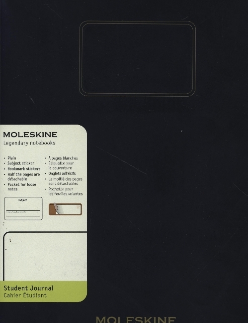 Moleskine Student Cahier, XXL, blanko, Kartoneinband, Schwarz main product photo