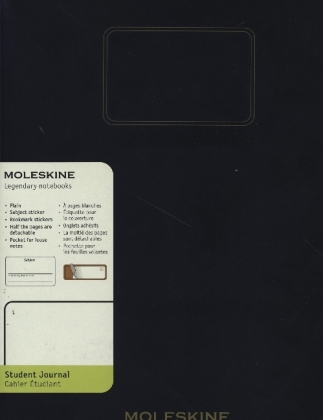 Moleskine Student Cahier, XXL, blanko, Kartoneinband, Schwarz