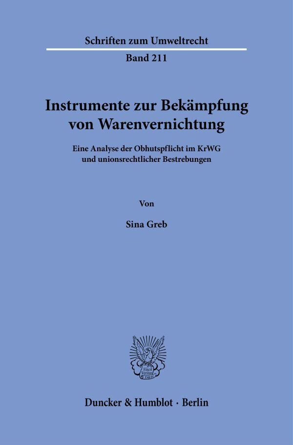 Instrumente zur Bekämpfung von Warenvernichtung main product photo