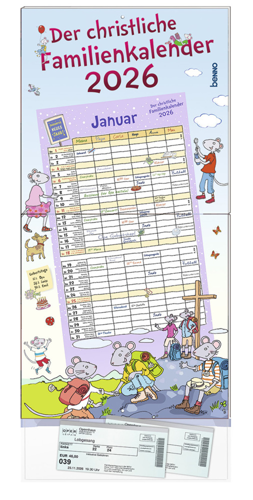 Der christliche Familienkalender 2026 main product photo