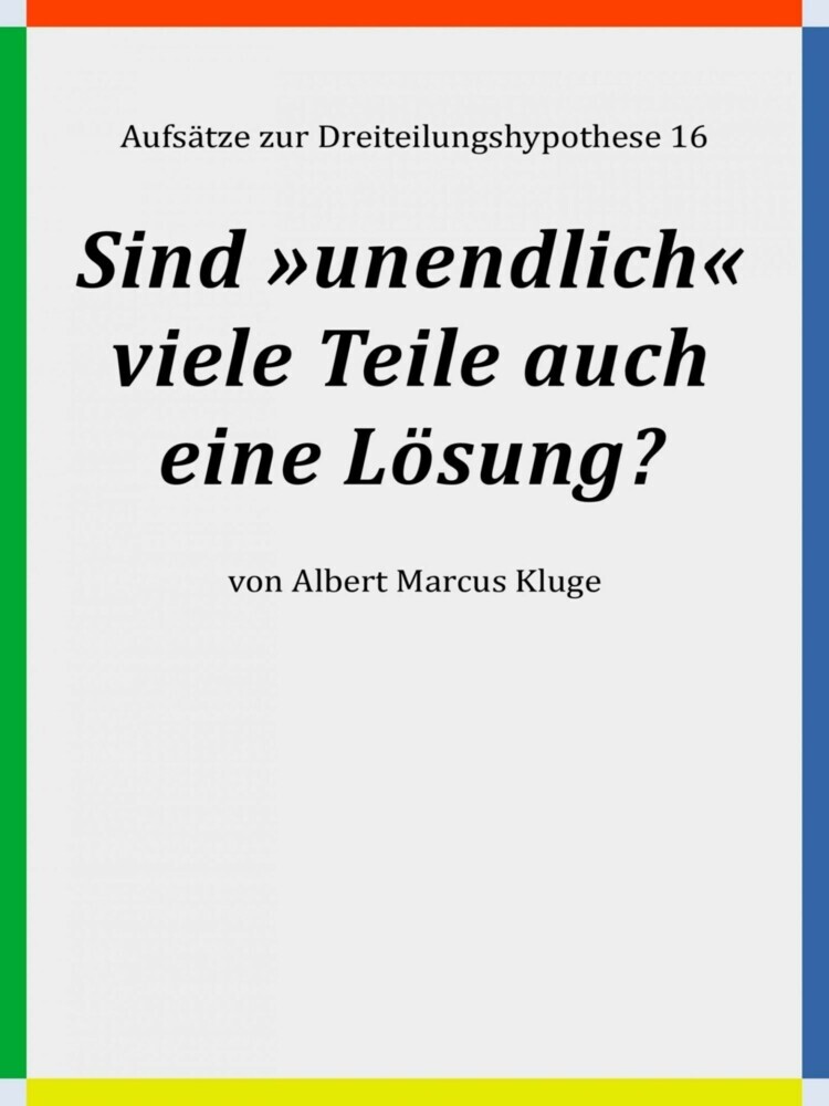 Sind »unendlich« viele Teile auch eine Lösung? main product photo