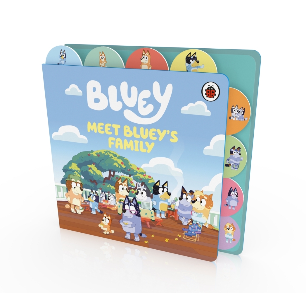Bluey: Meet Bluey's Family: Tabbed Board Book main product photo