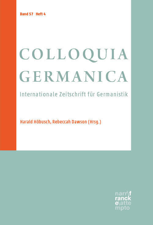 COLLOQUIA GERMANICA 57, 4 main product photo